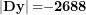 \[ \left| \mathbf{Dy} \right|\mathbf{=}\mathbf{-}\mathbf{2688}\  \]