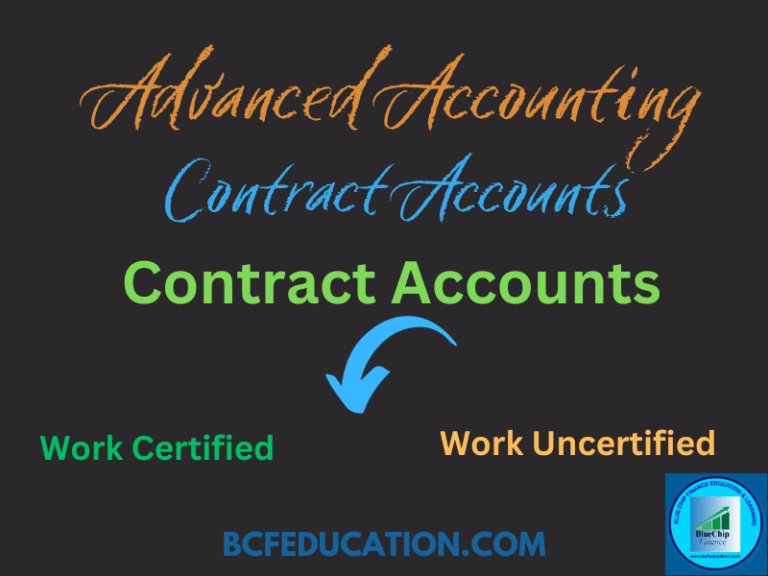 9.1 Contract Account, Practical Problems and Solutions