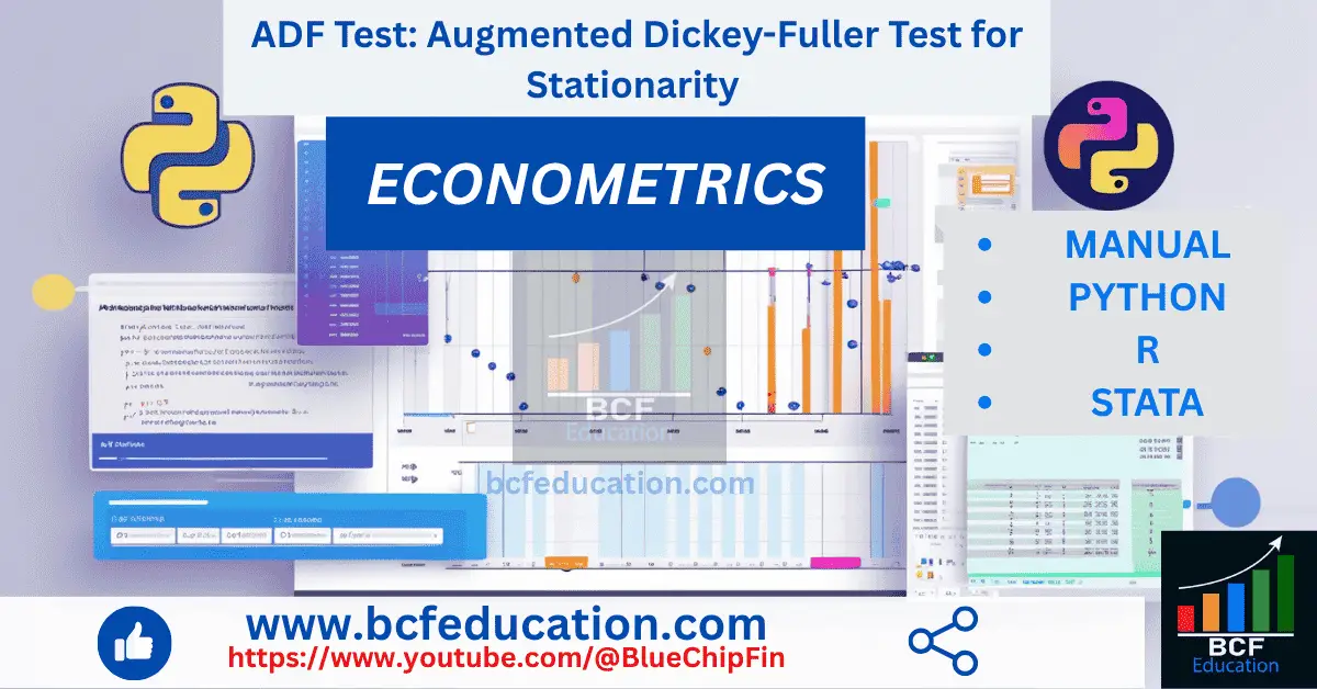 1.Augmented Dickey-Fuller ADF test Manual, using Python, R, STATA ...