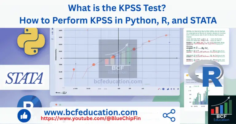 2.What is the KPSS Test? How to Perform KPSS in Python, R, and STATA