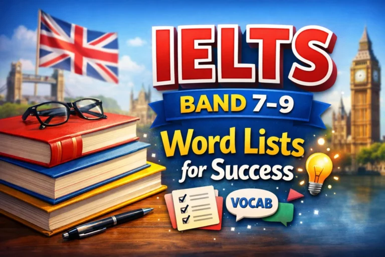IELTS Band 7–9 word lists for Success