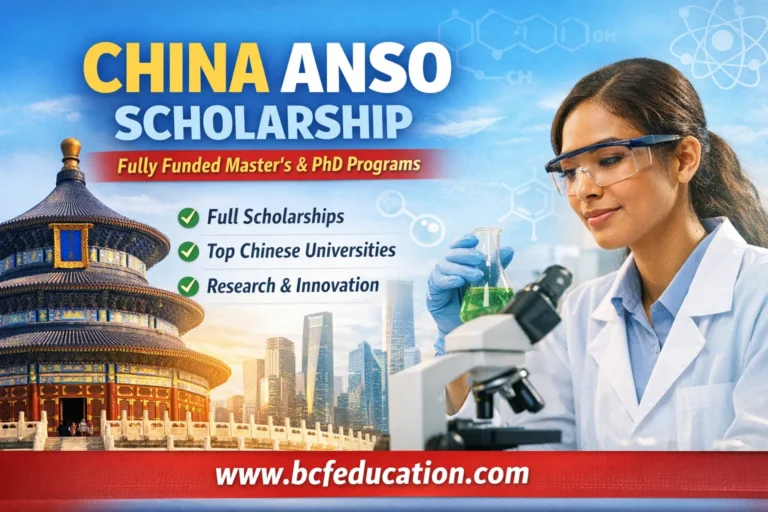 China ANSO Scholarship 2026