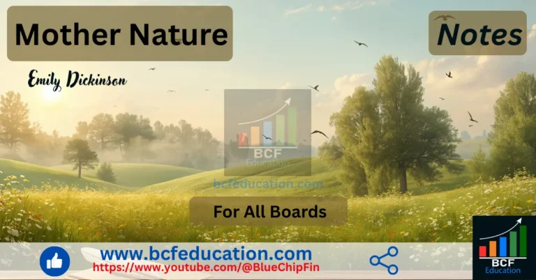 Lesson 5 Notes Poem Mother Nature by Emily Dickinson