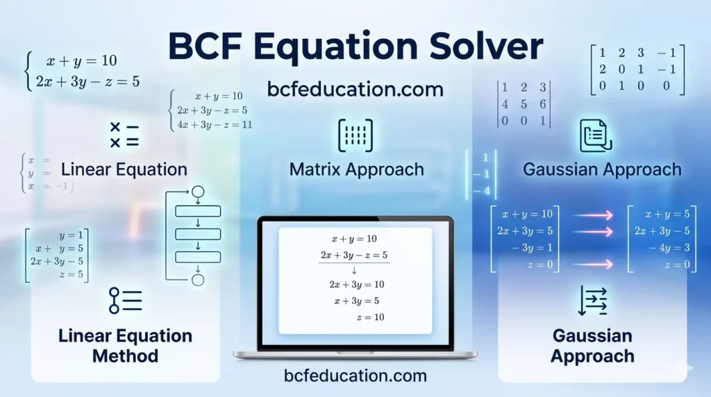 BCF Equation Solver – Solve Linear Equations Online | BCF Education
