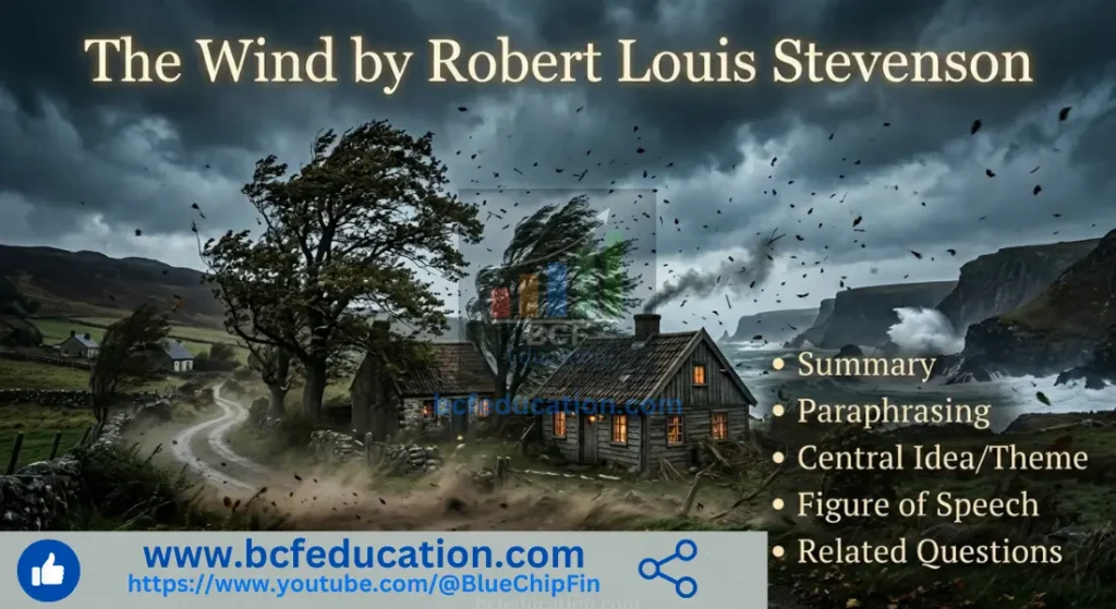 English Lesson 3 Poem The Wind by Robert Louis Stevenson English I FBISE
