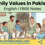 English Lesson 1 Family Values in Pakistan English I FBISE