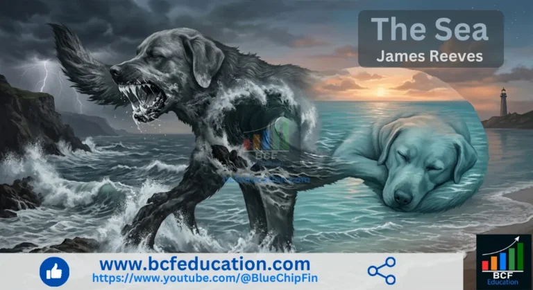 The Sea by James Reeves, Study Notes, Summary, Central Idea, Theme, and Figure of Speech